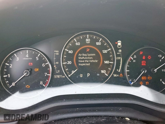 2021 Mazda CX-30 Preferred with VIN 3MVDMBCL5MM230013, listed as a Copart auction lot 59436405 with 57,871 mi miles and Salvage title. Bid and sale history available at DreamBid. Image 9.