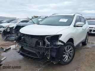 2015 Nissan Rogue SV with VIN 5N1AT2MVXFC816259, listed as a IAAI auction lot 41866356 with 140,913 mi miles. Bid and sale history available at carsss.com. Image 2.