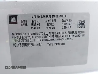 2016 Chevrolet Corvette Z06 2LZ with VIN 1G1YS2D63G5601917, listed as a IAAI auction lot 41829874 with 17,305 mi miles. Bid and sale history available at carsss.com. Image 9.