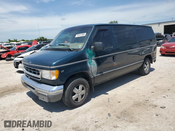1998 Ford Econoline Passenger XL with VIN 1FMRE11L0WHA00514, listed as a Copart auction lot 64441065 with 111,243 mi miles and Salvage title. Bid and sale history available at DreamBid. Image 1.