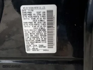 2010 Nissan Murano LE with VIN JN8AZ1MW0AW112136, listed as a Copart auction lot 84502904 with 176,023 mi miles and Clean Title. Bid and sale history available at carsss.com. Image 13.