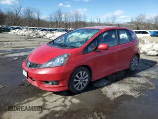 2013 Honda Fit Sport with VIN JHMGE8H59DC041437, listed as a Copart auction lot 45344495 with 128,589 mi miles and Salvage Title. Bid and sale history available at carsss.com. Image 1.