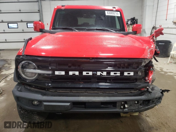 2023 Ford Bronco with VIN 1FMDE5DH2PLB06826, listed as a Copart auction lot 83089214 with 16,959 mi miles and Salvage Title. Bid and sale history available at DreamBid. Image 5.