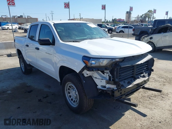 2024 Chevrolet Colorado 2WD Work Truck with VIN 1GCGSBEC9R1264543, listed as a IAAI auction lot 42034900 with 5,810 mi miles and . Bid and sale history available at DreamBid. Image 1.
