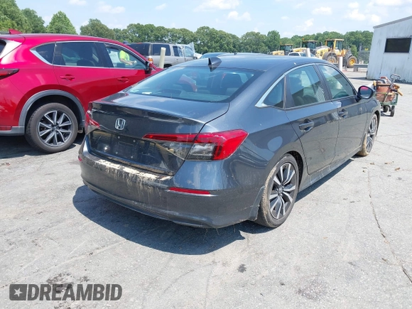 2023 Honda Civic EX with VIN 2HGFE1F75PH302414, listed as a IAAI auction lot 42680807 with 49,520 mi miles and . Bid and sale history available at DreamBid. Image 4.