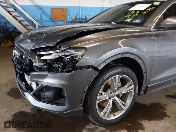 2019 Audi Q8 Premium Plus with VIN WA1BVAF10KD010002, listed as a IAAI auction lot 42326499 with 68,585 mi miles and . Bid and sale history available at DreamBid. Image 6.
