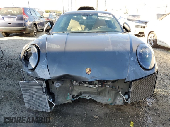 2024 Porsche 911 Carrera S with VIN WP0AB2A9XRS218472, listed as a Copart auction lot 76996354 with 1,155 mi miles and Salvage Title. Bid and sale history available at carsss.com. Image 5.