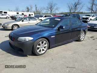 2013 BMW 5 Series 550i with VIN WBAFR9C59DD226772, listed as a Copart auction lot 50643795 with 117,277 mi miles and Clean Title. Bid and sale history available at carsss.com. Image 1.