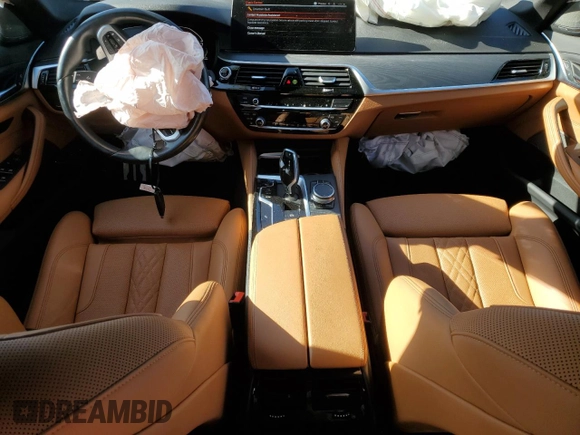 2023 BMW 5 Series 540i xDrive with VIN WBA73BJ04PCL27216, listed as a Copart auction lot 80195474 with 16,862 mi miles and Salvage Title. Bid and sale history available at carsss.com. Image 8.