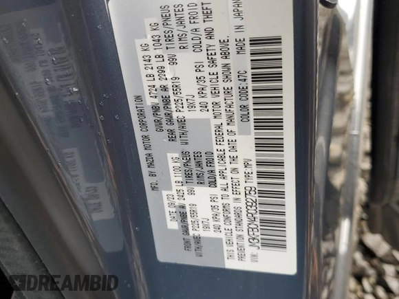 2024 Mazda CX-5 S Carbon Edition z VIN JM3KFBCM4R0392759, wystawiony jako Copart lot #45571245 z przebiegiem 7594 mil mil oraz Szkody całkowita. Historia ofert i sprzedaży dostępna na DreamBid. Obrazek 15.
