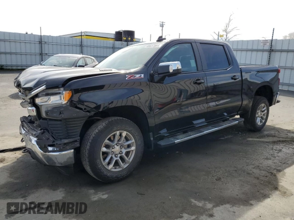2023 Chevrolet Silverado 1500 LT with VIN 1GCUDDE8XPZ330164, listed as a Copart auction lot 48637005 with 23,630 mi miles and Salvage Title. Bid and sale history available at carsss.com. Image 1.