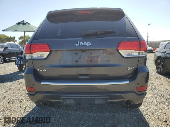 2017 Jeep Grand Cherokee Overland with VIN 1C4RJFCG3HC772695, listed as a Copart auction lot 64071635 with 90,710 mi miles and Clean title. Bid and sale history available at DreamBid. Image 6.