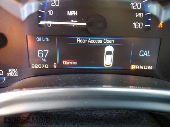 2014 Cadillac SRX Premium Collection z VIN 3GYFNGE38ES577313, wystawiony jako Copart lot #87679045 z przebiegiem 92 070 mil mil oraz Szkoda całkowita • Salvage title. Historia ofert i sprzedaży dostępna na DreamBid. Obrazek 9.