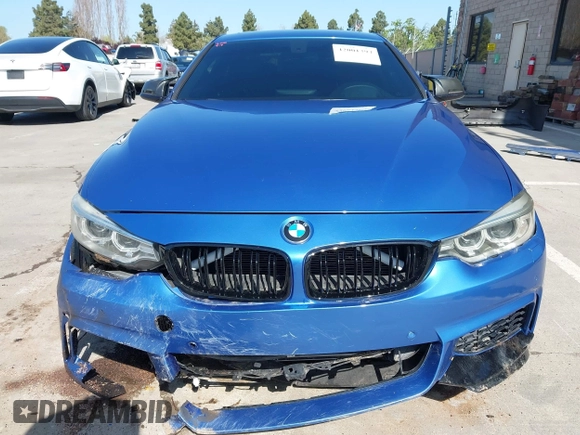 2015 BMW 4 Series 435i with VIN WBA3R1C50FF774588, listed as a IAAI auction lot 42001394 with 96,400 mi miles and . Bid and sale history available at carsss.com. Image 6.