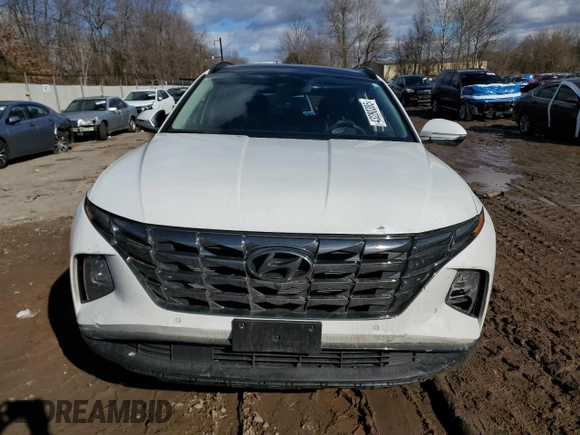 2024 Hyundai Tucson Limited with VIN 5NMJECDE0RH417094, listed as a Copart auction lot 43280385 with 13,927 mi miles and Salvage Title. Bid and sale history available at carsss.com. Image 5.