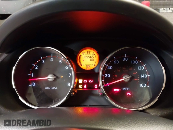 2008 Nissan Rogue SL with VIN JN8AS58V58W140411, listed as a IAAI auction lot 41823823 with 165,565 mi miles and . Bid and sale history available at DreamBid. Image 7.