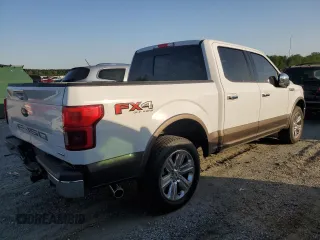 2018 Ford F-150 XL with VIN 1FTEW1EG5JFB38812, listed as a Copart auction lot 52882615 with 137,106 mi miles and Salvage Title. Bid and sale history available at carsss.com. Image 3.