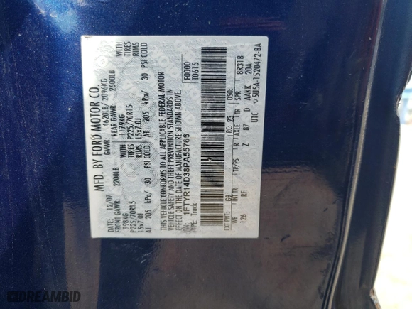 2008 Ford Ranger XL with VIN 1FTYR14D38PA55766, listed as a Copart auction lot 52694404 with 216,274 mi miles and Salvage Title. Bid and sale history available at carsss.com. Image 15.