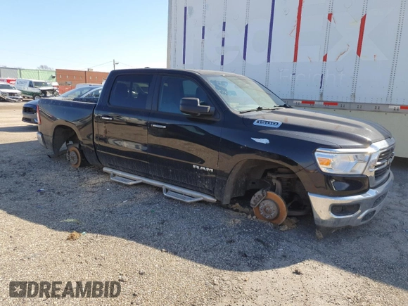 2019 Ram 1500 Big Horn/Lone Star with VIN 1C6RRFFG6KN920247, listed as a Copart auction lot 46715225 with 70,191 mi miles and Salvage Title. Bid and sale history available at carsss.com. Image 4.