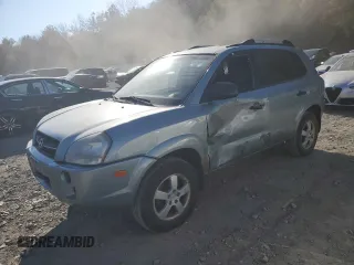 2007 Hyundai Tucson GLS with VIN KM8JM12B87U529322, listed as a Copart auction lot 76936004 with 173,251 mi miles and Salvage Title. Bid and sale history available at carsss.com. Image 1.