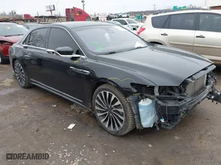2017 Lincoln Continental Black Label with VIN 1LN6L9BC7H5620318, listed as a IAAI auction lot 41506515 with 97,563 mi miles. Bid and sale history available at carsss.com. Image 1.