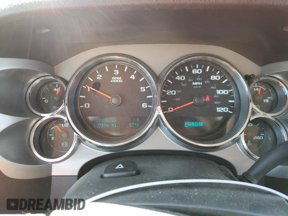 2013 Chevrolet Silverado 1500 LT with VIN 3GCPKSE72DG370233, listed as a Copart auction lot 52311775 with 107,296 mi miles and Salvage Title. Bid and sale history available at DreamBid. Image 9.