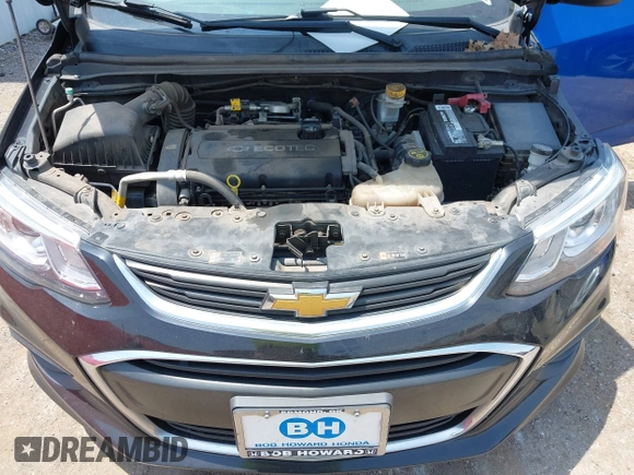 2018 Chevrolet Sonic LT z VIN 1G1JD5SH7J4119014, wystawiony jako IAAI lot #42320707 z przebiegiem 88 296 mil mil oraz . Historia ofert i sprzedaży dostępna na DreamBid. Obrazek 10.