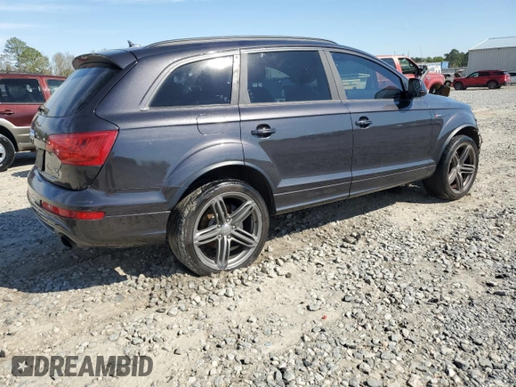2015 Audi Q7 3.0T S line Prestige with VIN WA1DGAFE3FD008336, listed as a Copart auction lot 50341405 with 142,393 mi miles and Salvage Title. Bid and sale history available at carsss.com. Image 3.
