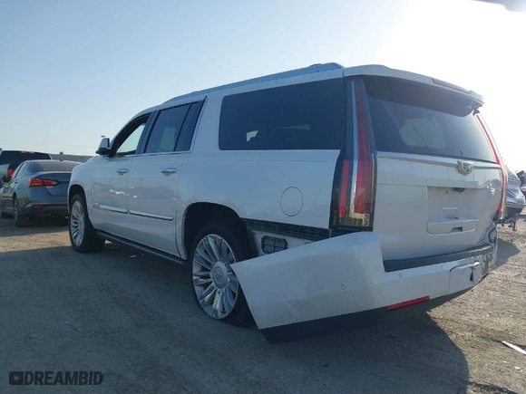 2017 Cadillac Escalade ESV Platinum with VIN 1GYS4KKJXHR141271, listed as a IAAI auction lot 41707263 with NaN miles. Bid and sale history available at carsss.com. Image 3.