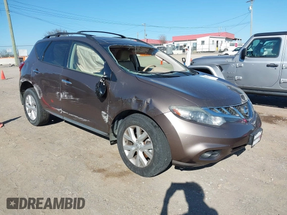 2011 Nissan Murano LE with VIN JN8AZ1MU0BW069384, listed as a IAAI auction lot 41758592 with 149,486 mi miles and . Bid and sale history available at carsss.com. Image 1.