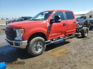 2020 Ford F-350 with VIN 1FD8W3FT2LEE49333, listed as a Copart auction lot 54016165 with 21,765 mi miles and Salvage title. Bid and sale history available at DreamBid. Image 1.