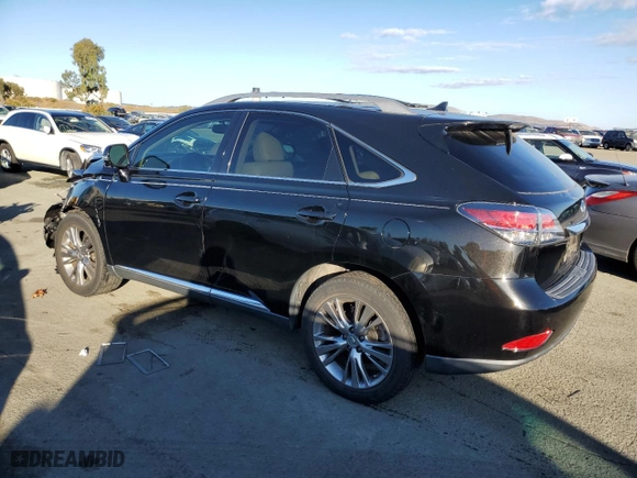 2013 Lexus RX 350 with VIN 2T2ZK1BA1DC094667, listed as a Copart auction lot 80711114 with 52,763 mi miles and Salvage Title. Bid and sale history available at carsss.com. Image 2.