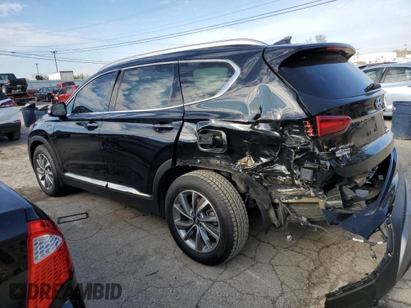 2019 Hyundai Santa Fe Ultimate with VIN 5NMS5CAD4KH127575, listed as a Copart auction lot 70787222 with 49,657 mi miles. Bid and sale history available at carsss.com. Image 2.