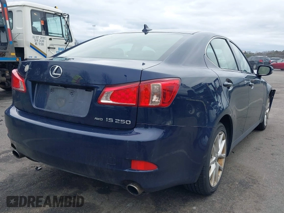 2012 Lexus IS 250 with VIN JTHCF5C27C5056951, listed as a IAAI auction lot 41814618 with 240,211 mi miles and . Bid and sale history available at DreamBid. Image 4.