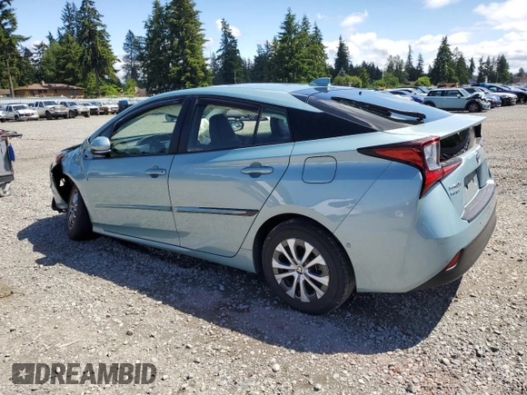 2020 Toyota Prius LE with VIN JTDL9RFU4L3015590, listed as a Copart auction lot 58533245 with 93,846 mi miles and Salvage title. Bid and sale history available at DreamBid. Image 2.