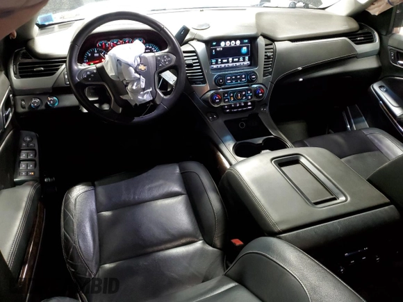 2018 Chevrolet Tahoe LT with VIN 1GNSKBKC7JR361008, listed as a Copart auction lot 55244355 with 76,850 mi miles and Salvage title. Bid and sale history available at DreamBid. Image 8.