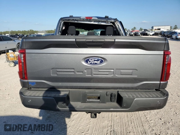 2024 Ford F-150 STX with VIN 1FTEW2K5XRKE50524, listed as a Copart auction lot 77297264 with 4,804 mi miles and Salvage Title. Bid and sale history available at carsss.com. Image 6.