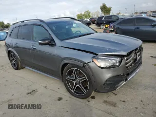 2024 Mercedes-Benz GLS 450 with VIN 4JGFF5KE5RB173752, listed as a Copart auction lot 82844094 with 1,631 mi miles and Salvage Title. Bid and sale history available at DreamBid. Image 4.