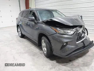 2020 Toyota Highlander LE with VIN 5TDBZRBH3LS038023, listed as a IAAI auction lot 41832407 with 48,213 mi miles and . Bid and sale history available at DreamBid. Image 1.