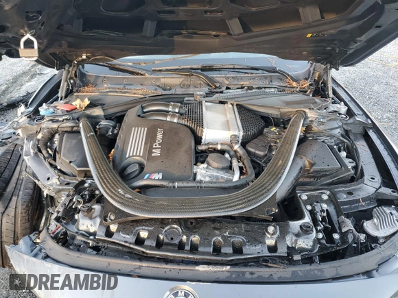 2018 BMW M4 with VIN WBS4Z9C50JEA24236, listed as a Copart auction lot 84741504 with Not provided miles and Salvage title. Bid and sale history available at DreamBid. Image 11.