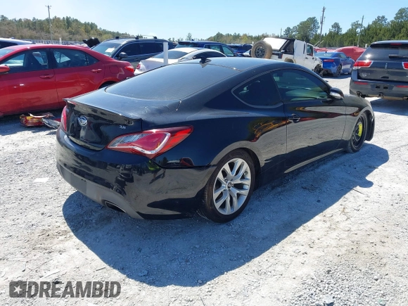 2015 Hyundai Genesis Coupe 3.8L Base with VIN KMHHT6KJ8FU127658, listed as a IAAI auction lot 41821709 with 94,086 mi miles and . Bid and sale history available at DreamBid. Image 4.