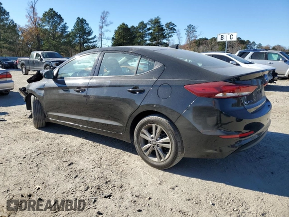 2018 Hyundai Elantra SEL with VIN 5NPD84LF6JH358550, listed as a Copart auction lot 82788224 with 122,070 mi miles and Salvage Title. Bid and sale history available at carsss.com. Image 2.