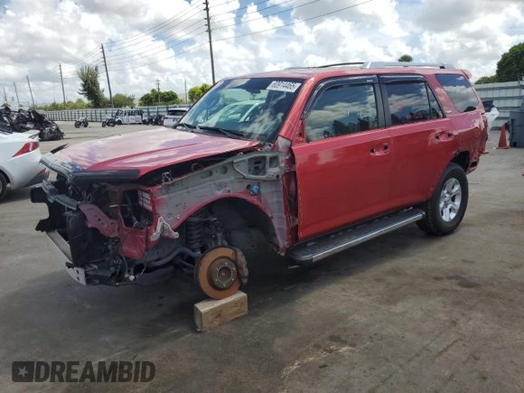 2018 Toyota 4Runner SR5 с VIN JTEZU5JR0J5173586, выставлен на аукционе Copart как лот 60914465 с пробегом 58 413 миль миль и Списание • Salvage title. История ставок и продаж доступна на DreamBid. Изображение 1.