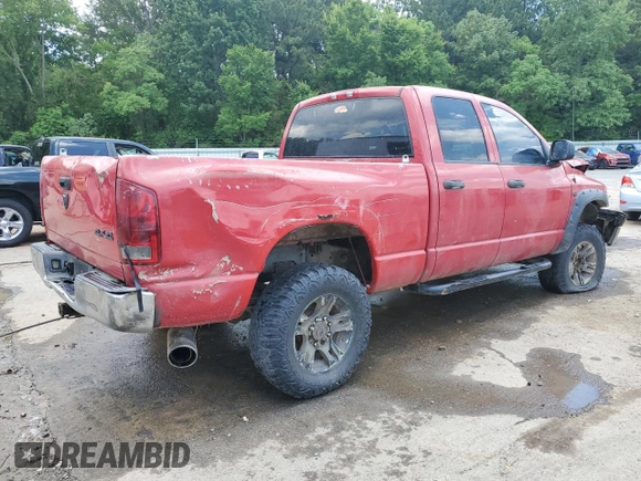 2005 Dodge 2500 SLT with VIN 3D7KS28C75G858376, listed as a Copart auction lot 61178125 with 326,238 mi miles and Salvage title. Bid and sale history available at DreamBid. Image 3.