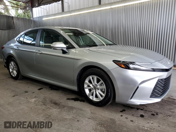 2025 Toyota Camry LE with VIN 4T1DAACK2SU054165, listed as a Copart auction lot 54918945 with 11,132 mi miles and Clean Title. Bid and sale history available at carsss.com. Image 4.