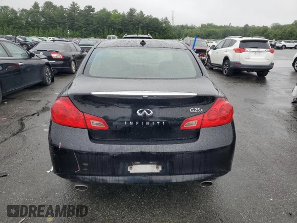 2012 Infiniti G25 x z VIN JN1DV6AR6CM860763, wystawiony jako Copart lot #60118655 z przebiegiem 182 446 mil mil oraz Szkoda całkowita • Salvage title. Historia ofert i sprzedaży dostępna na DreamBid. Obrazek 6.