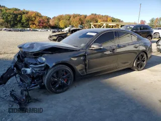 2023 Genesis G70 3.3T with VIN KMTG54TE5PU117687, listed as a Copart auction lot 76373174 with 41,892 mi miles and Salvage Title. Bid and sale history available at carsss.com. Image 1.