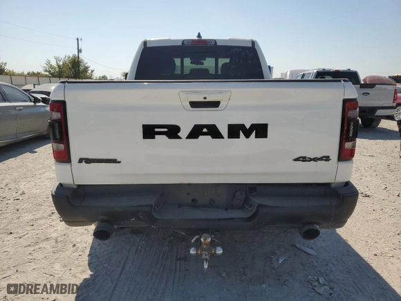 2019 Ram 1500 Rebel with VIN 1C6SRFET6KN841001, listed as a Copart auction lot 72553024 with 0 mi miles and Salvage Title. Bid and sale history available at carsss.com. Image 6.