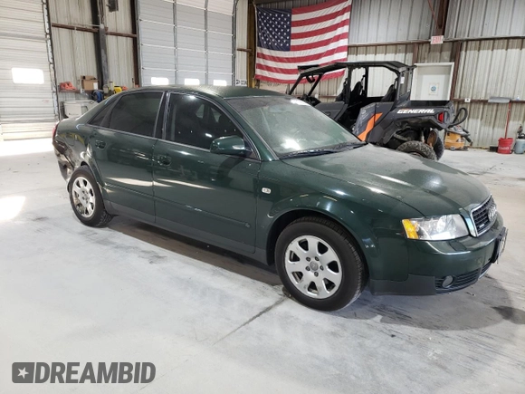2003 Audi A4 1.8T with VIN WAULC68E63A173993, listed as a Copart auction lot 77176674 with 96,639 mi miles and Salvage Title. Bid and sale history available at carsss.com. Image 4.