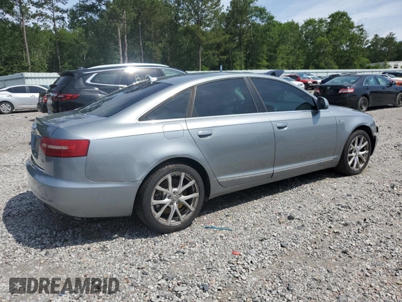 2010 Audi A6 Premium Plus with VIN WAUFGAFB5AN037275, listed as a Copart auction lot 58584415 with 128,628 mi miles and Salvage title. Bid and sale history available at DreamBid. Image 3.